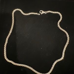 David Yurman Sterling Silver Necklace 18” Medium Box Chain - 2.7mm